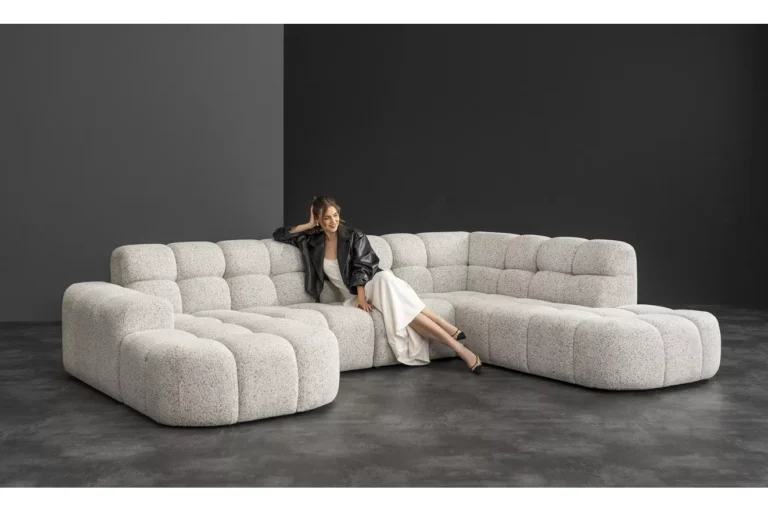 Cloudy Corner Sofa U Shape Right Beige Puente 06