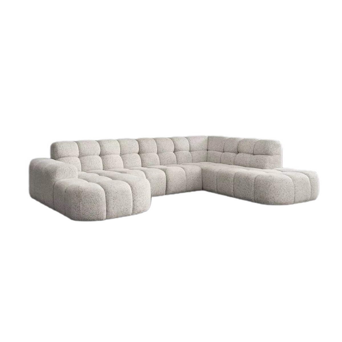 Cloudy Corner Sofa U Shape Right Beige Puente 06