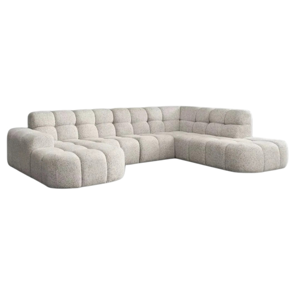 Cloudy Corner Sofa U Shape Right Beige Puente 06