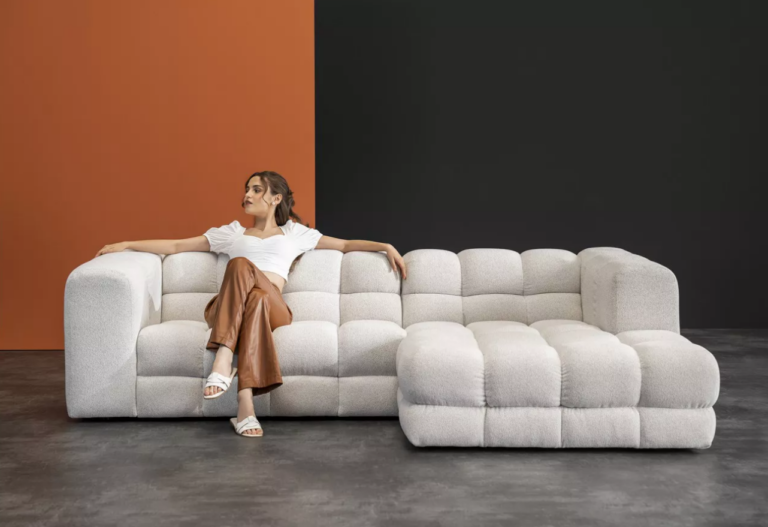 Story Modern Corner Sofa Right White