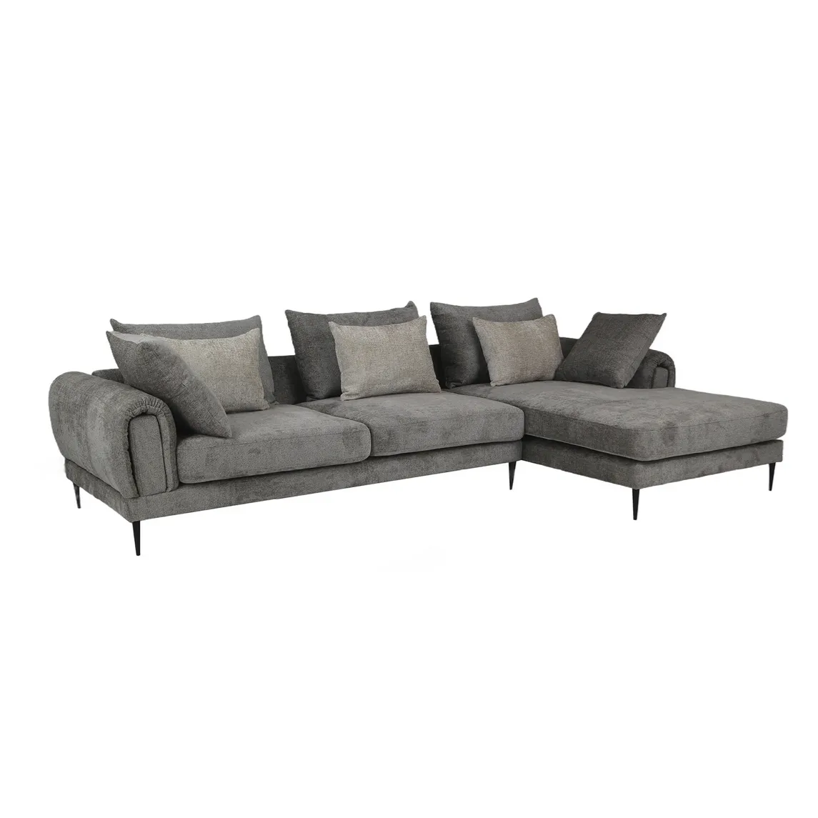 Ray Corner Sofa Right Grey