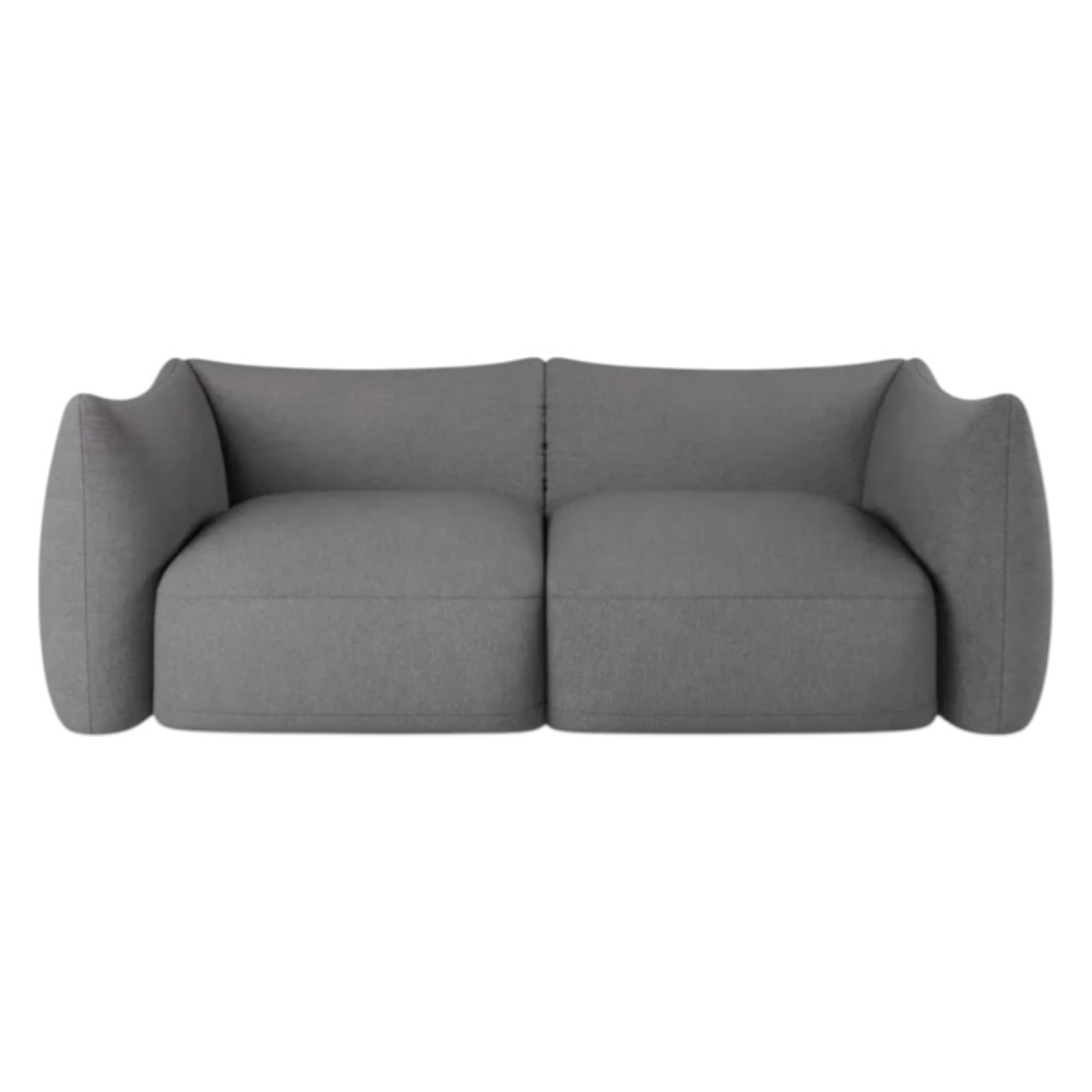 Cosy 2 Seater Sofa Modular Dark Grey Vinci 08