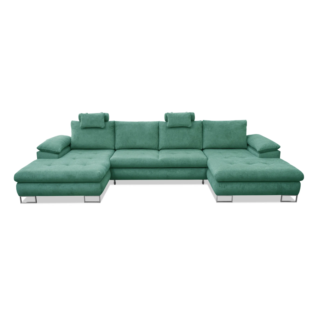 Cuba U Shape Sofa Bed Green Aston 11