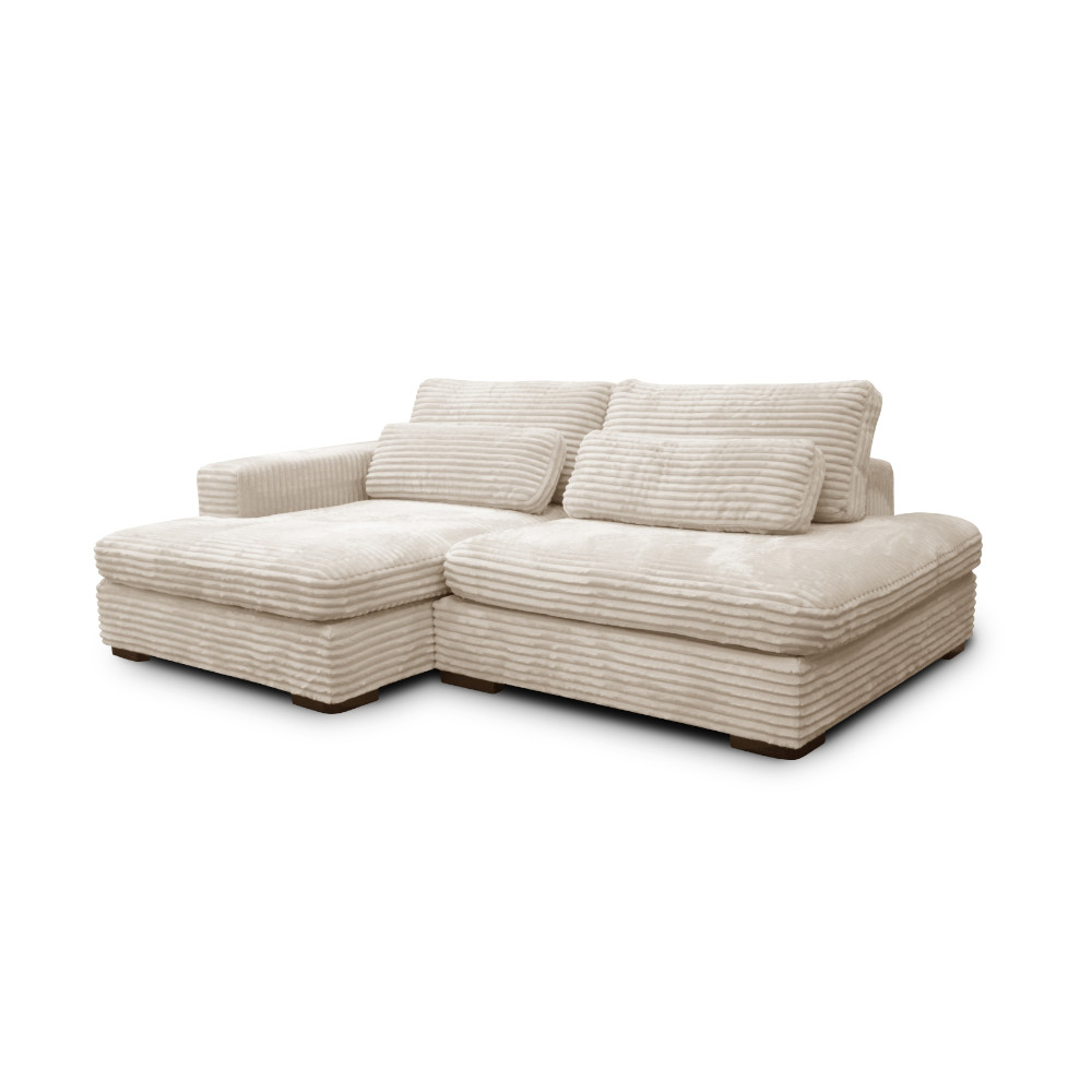 Leida Corner Sofa Bed White Tilia 01