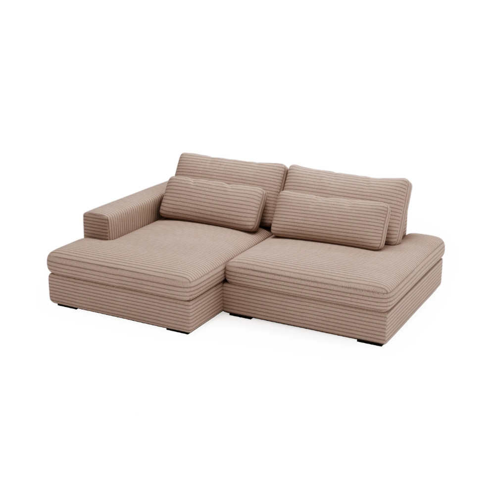 Leida Corner Sofa Bed Taupe Tilia 17