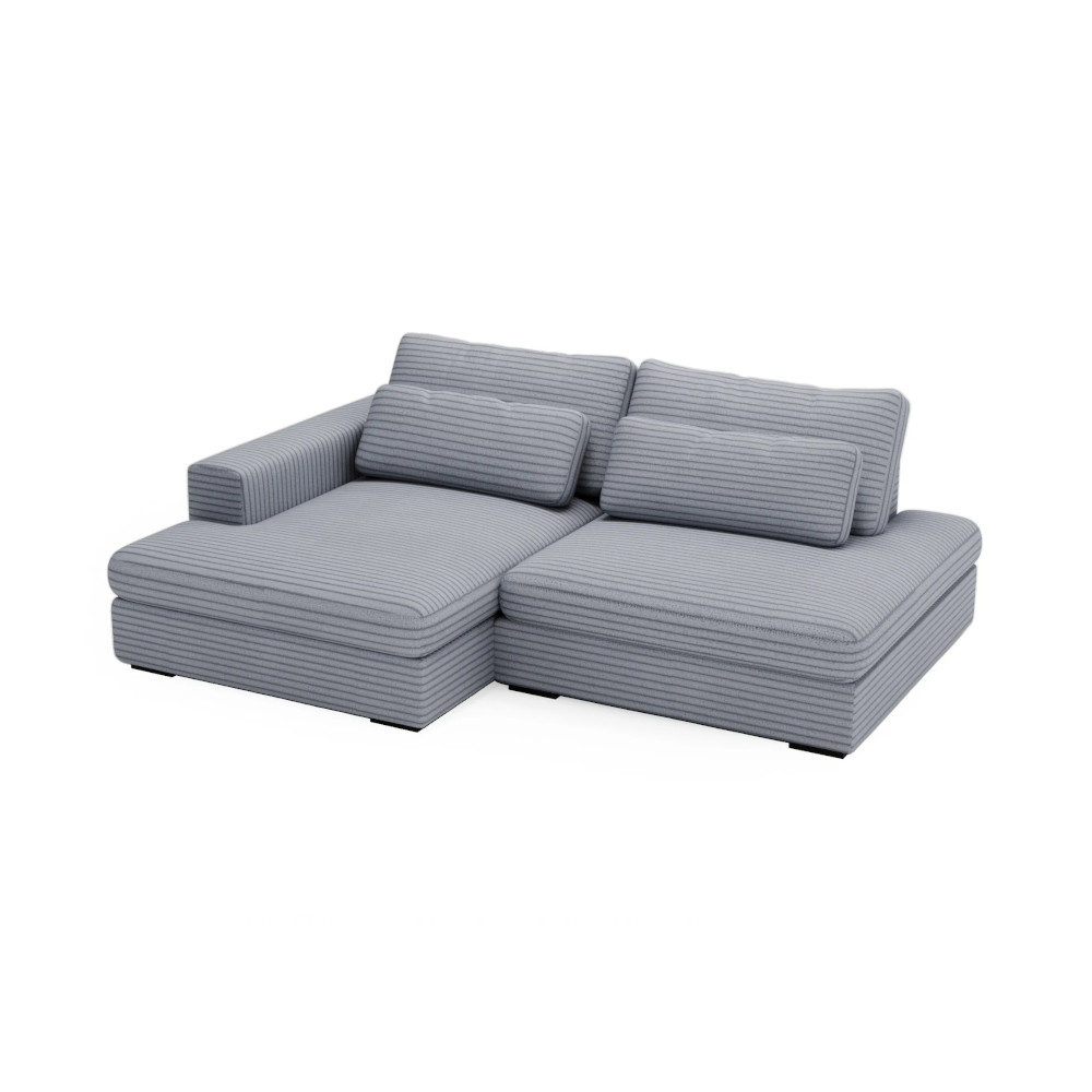Leida Corner Sofa Bed Dark Grey Tilia 85