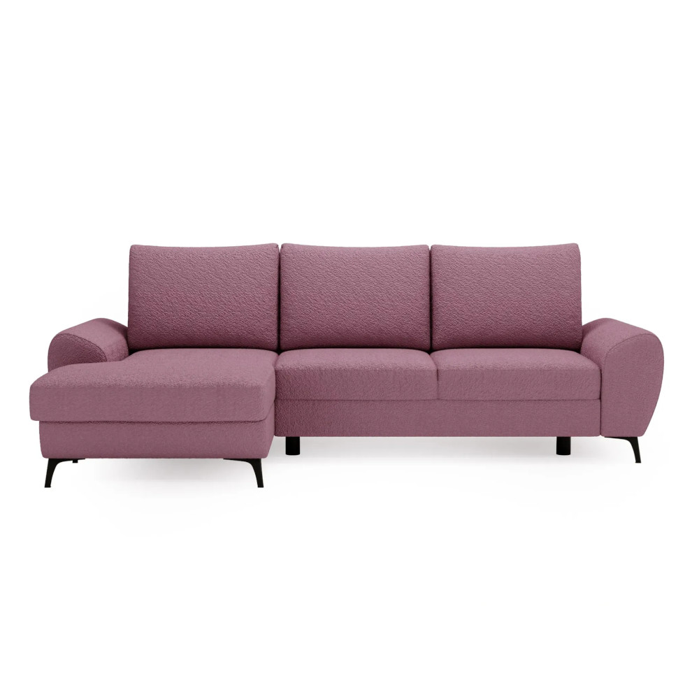 Loki Corner Sofa Bed Pink Sorriso 10