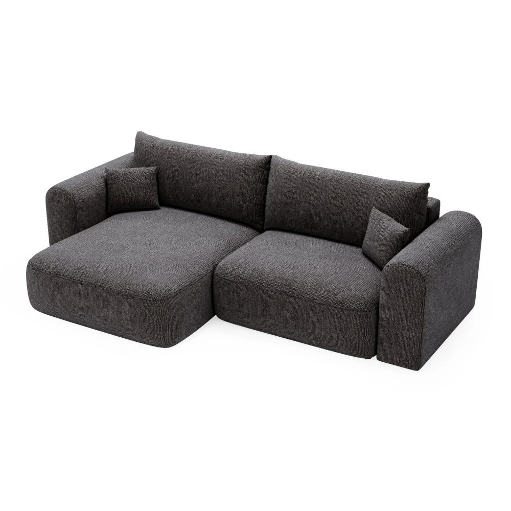 Next Corner Sofa Bed Graphite Grey Legacy 18