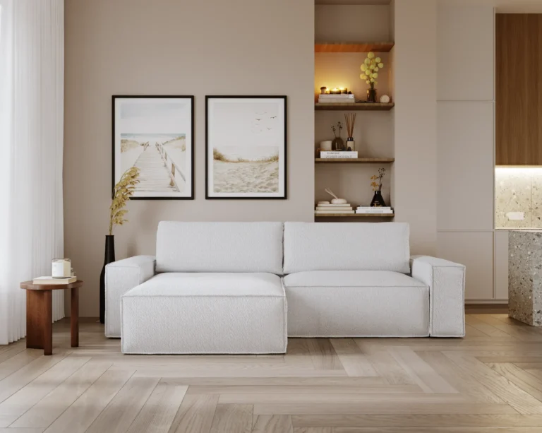 Yuma Corner Sofa Bed Cream Sorriso 06