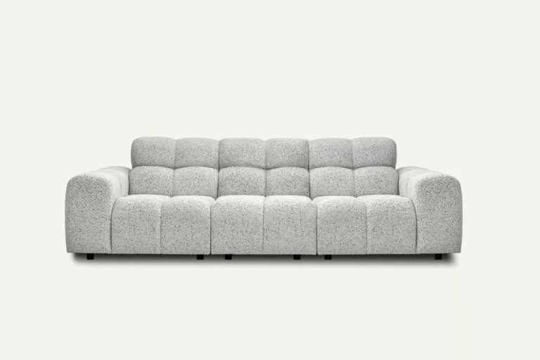 Cloudy 3 Seater Sofa Light Grey Puente 80