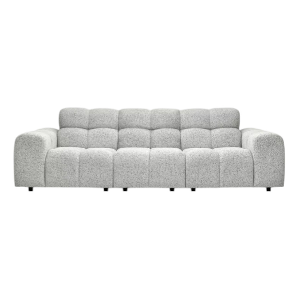 Cloudy 3 Seater Sofa Light Grey Puente 80
