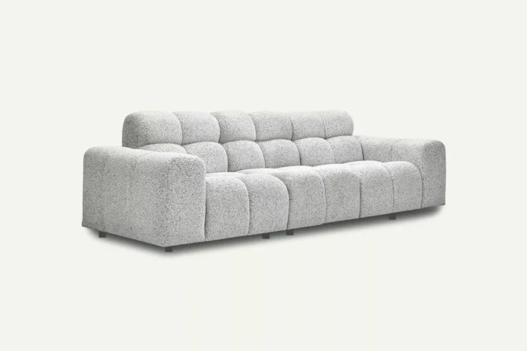 Cloudy 3 Seater Sofa Light Grey Puente 80