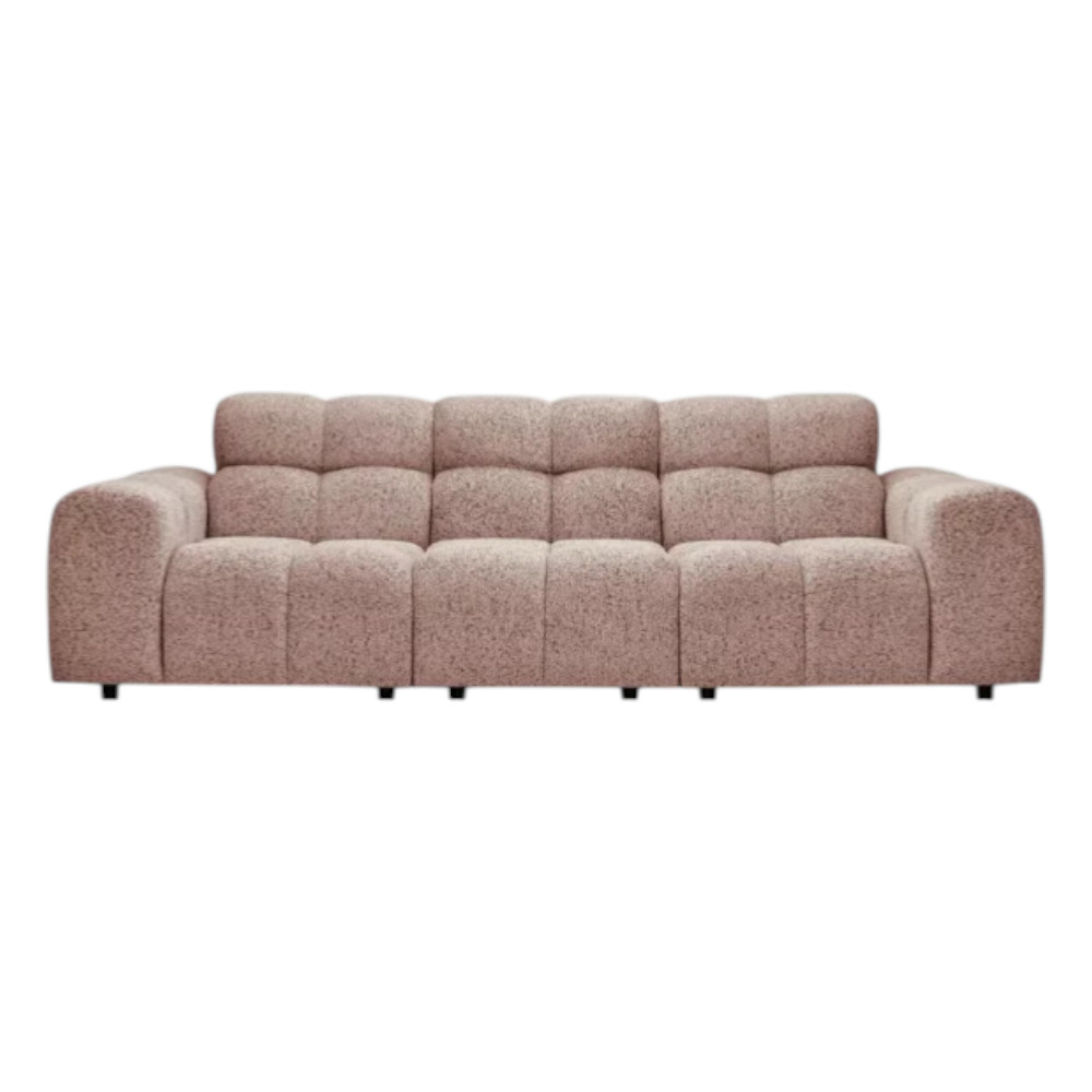 Cloudy 3 Seater Sofa Pink Blush Puente 68