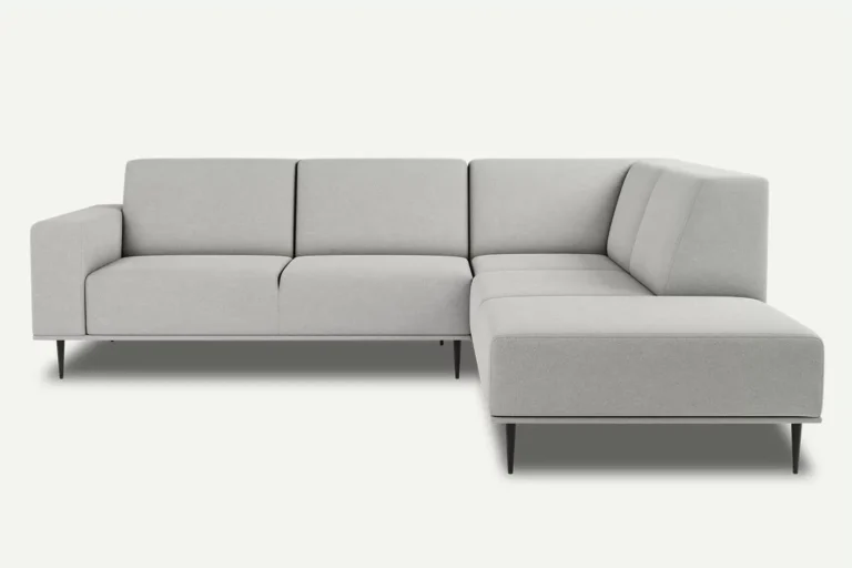 Daglas II Modern Corner Sofa Right Cream Castel 03