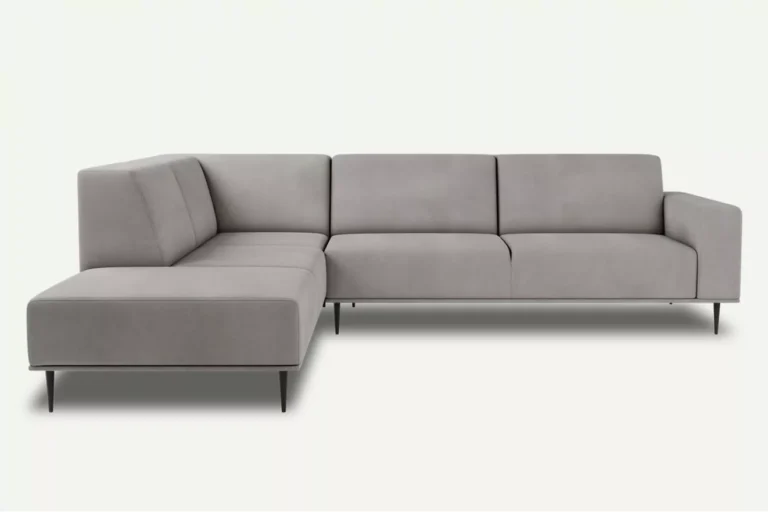 Daglas II XL Modern Corner Sofa Left Light Grey Letto 80