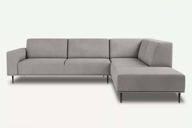 Daglas II XL Modern Corner Sofa Right Light Grey Letto 80