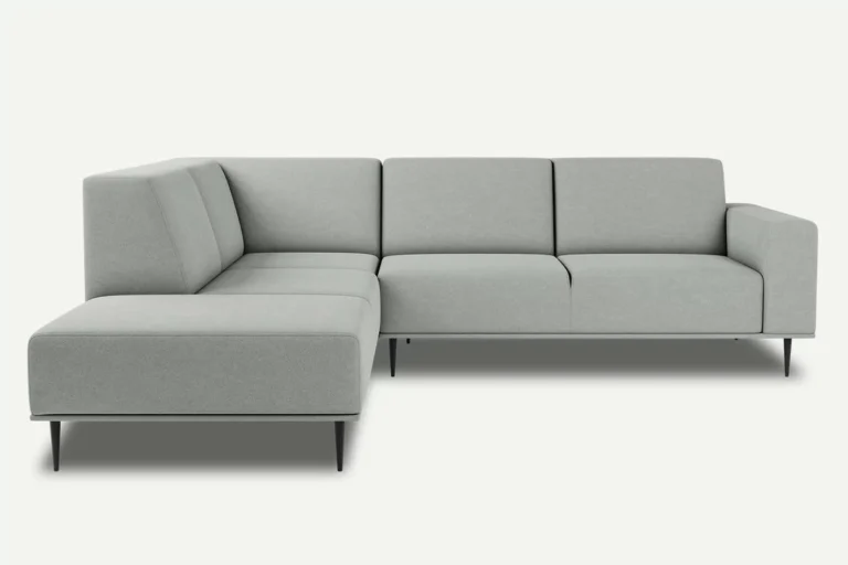 Daglas II Modern Corner Sofa Left Warm Grey Castel 80