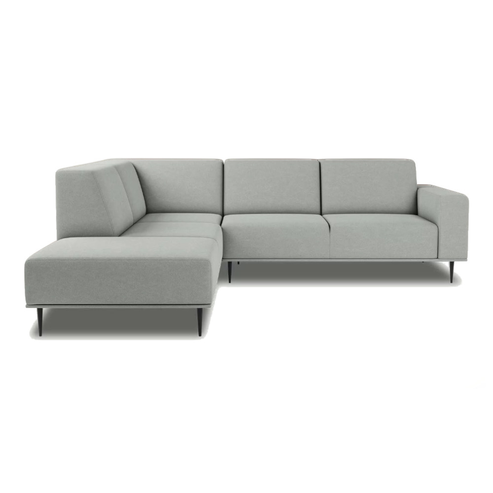 Daglas II Modern Corner Sofa Warm Grey Castel 80