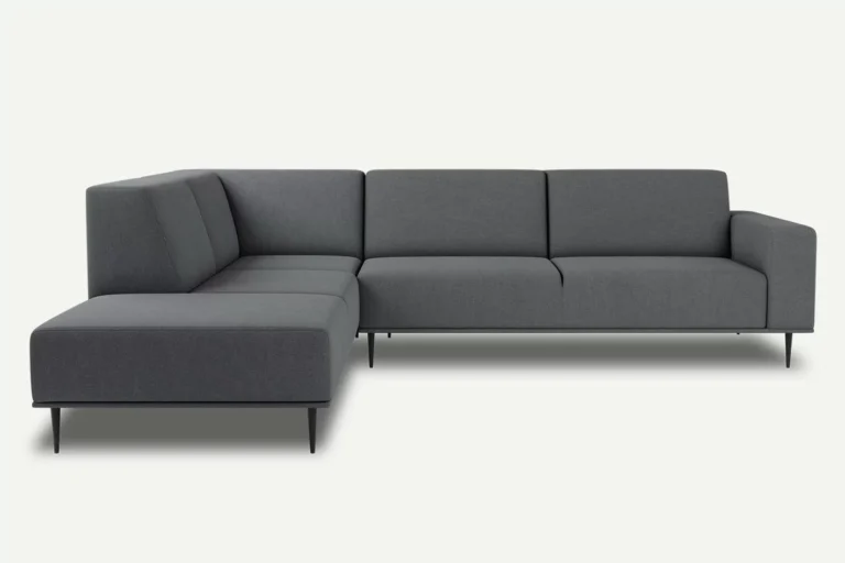 Daglas II XL Modern Corner Sofa Left Grey Castel 93