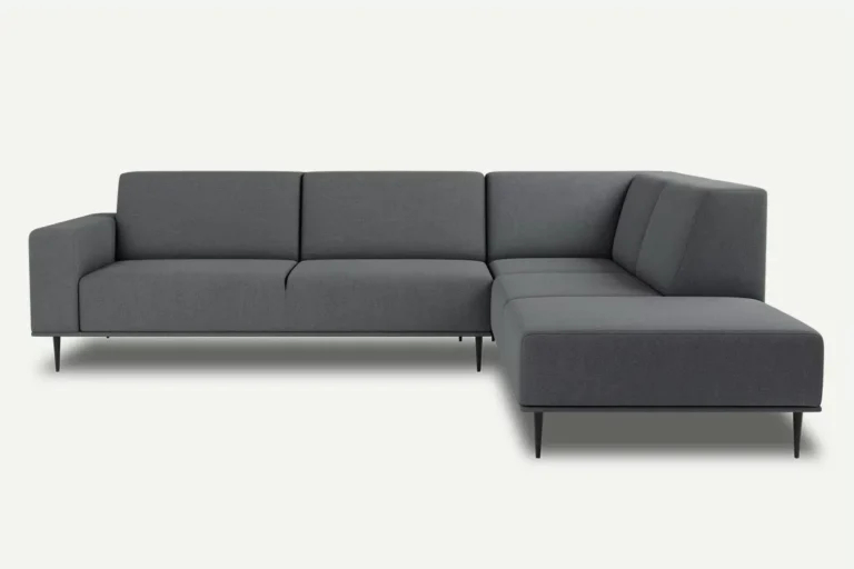 Daglas II XL Modern Corner Sofa Right Grey Castel 93