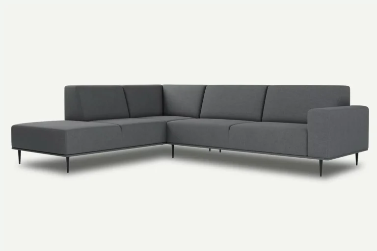 Daglas II XL Modern Corner Sofa Grey Castel 93
