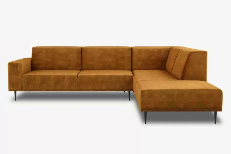 Daglas II XL Modern Corner Sofa Right Orange Torre 10