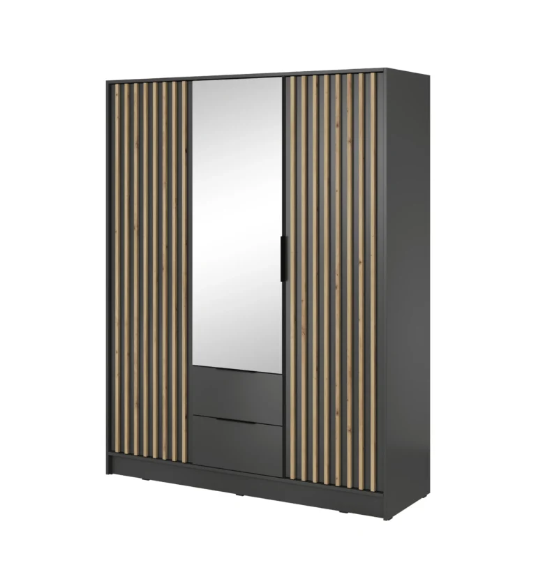 Wardrobe Nelly 3D Mirror Graphite