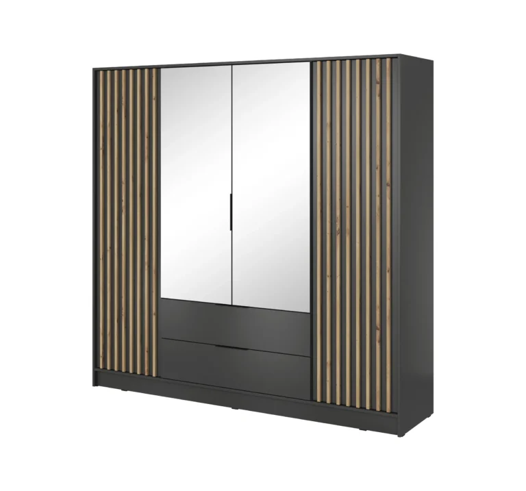 Wardrobe Nelly 4D Mirror Graphite