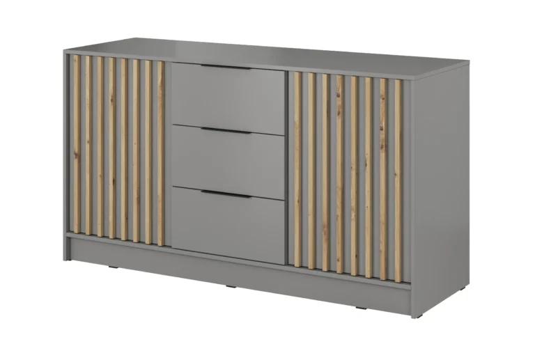 Wardrobe Nelly 3D Dresser Grey