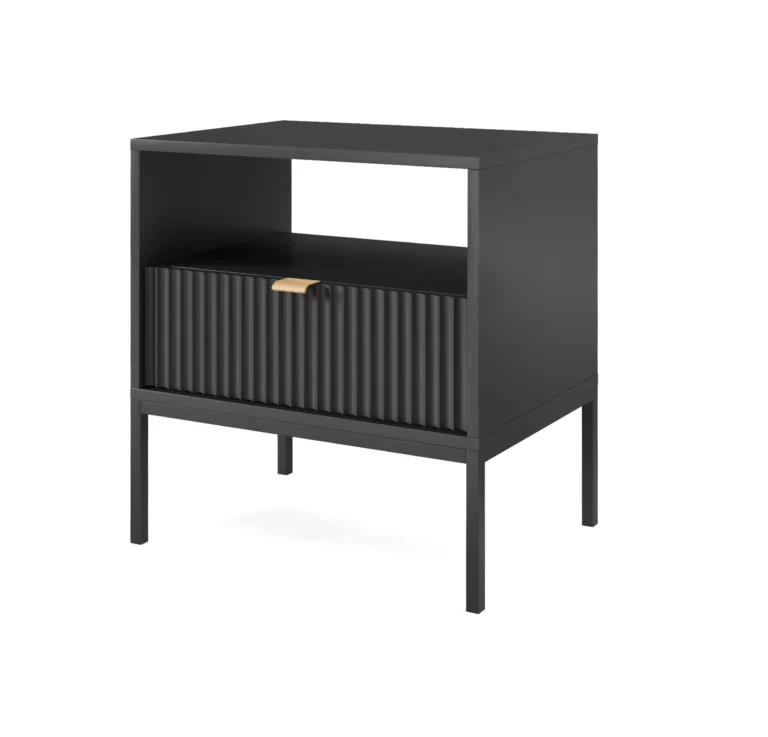 Nova night stand Black Black frame