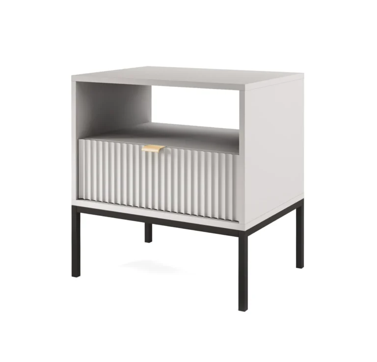 Nova night stand Grey Black frame