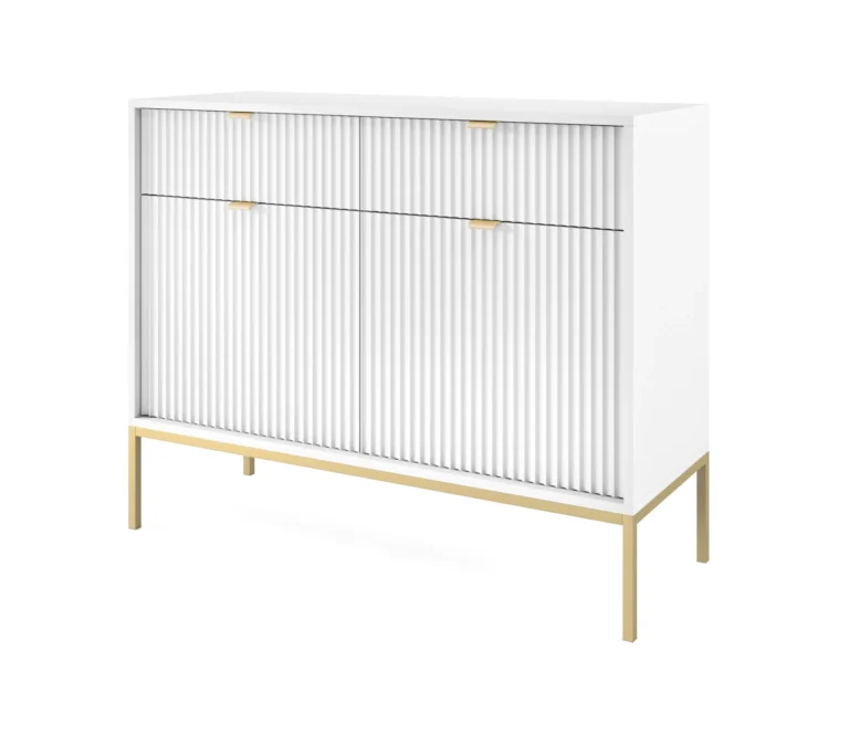 Nova Dresser 1 White Gold frame