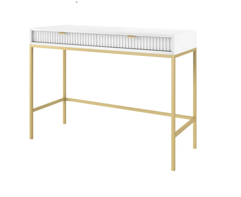 Nova vanity table White Gold frame