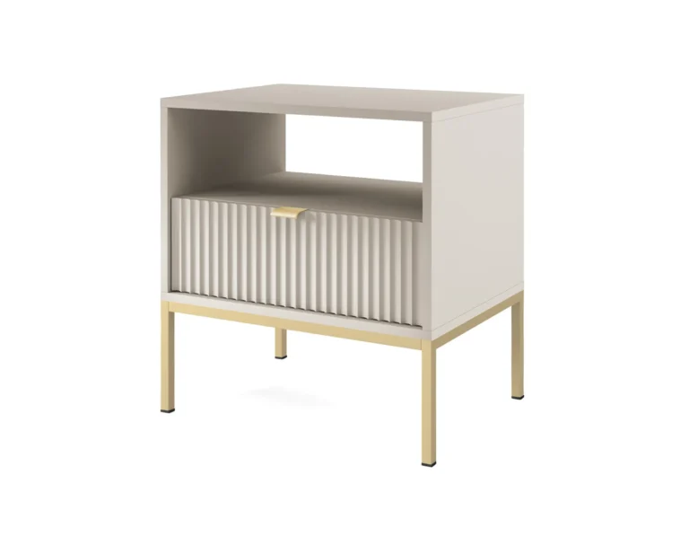 Nova night stand cashmere Gold frame