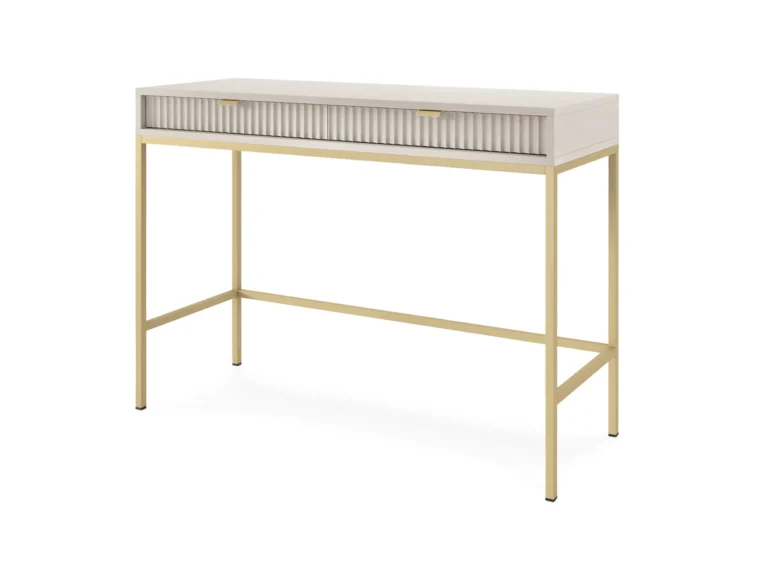 Nova vanity table cashmere Gold frame