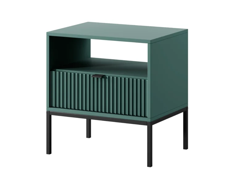 Nova night stand Labrador green Black Frame+Black Handle