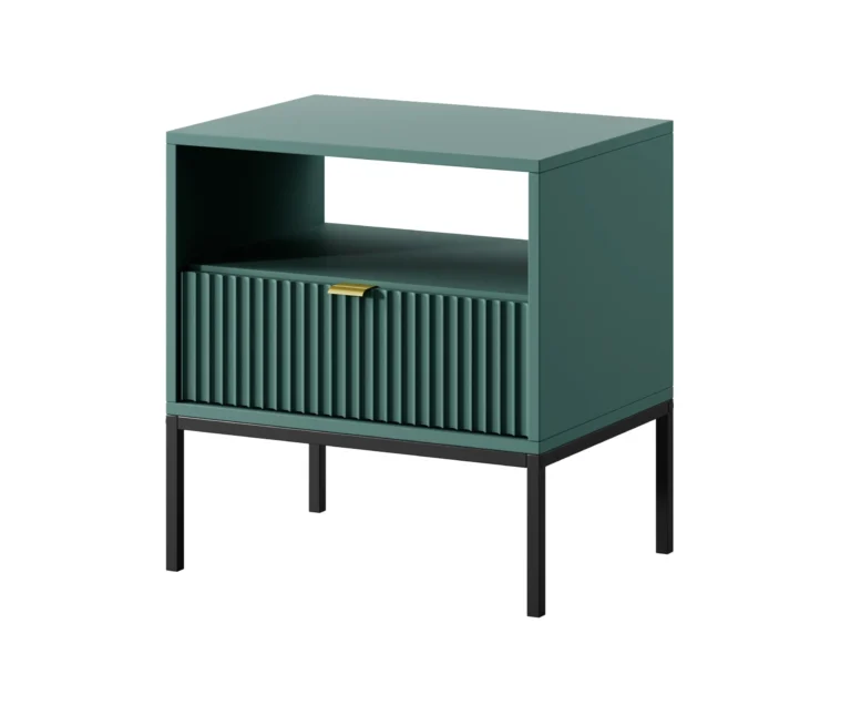 Nova night stand Labrador green Black Frame+Gold Handle