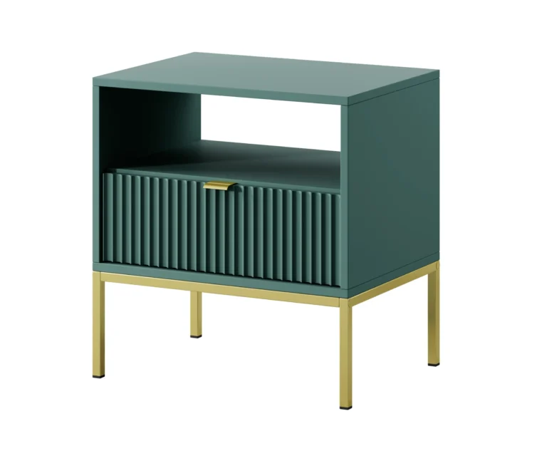 Nova night stand Labrador green Gold Frame+Gold Handle