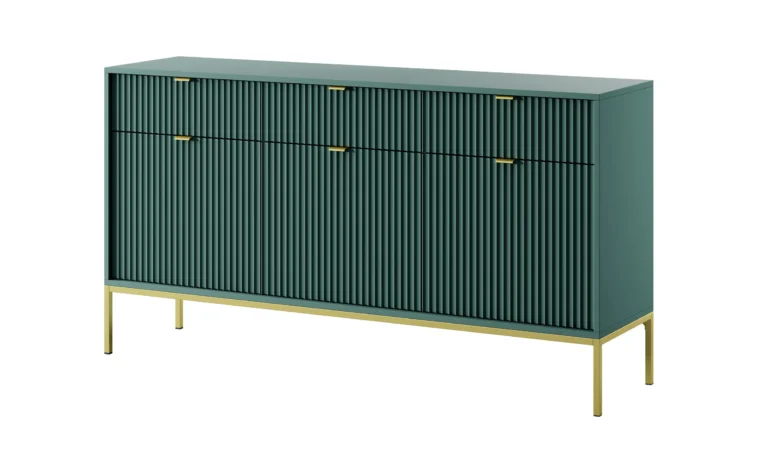 Nova Dresser 3 Labrador green Gold Frame+Gold Handle