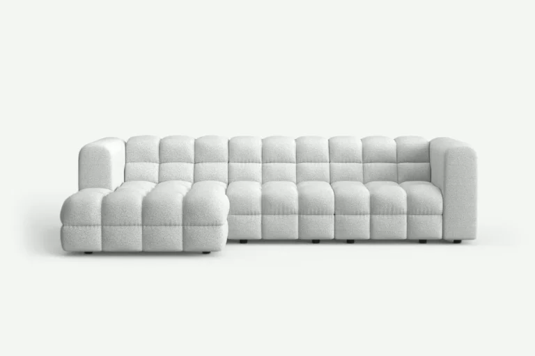 Story Big Modern Corner Sofa Left Light Grey Puente 80