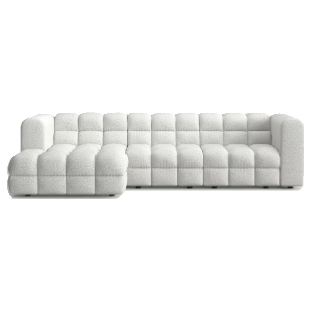Story Big Modern Corner Sofa Light Grey Puente 80