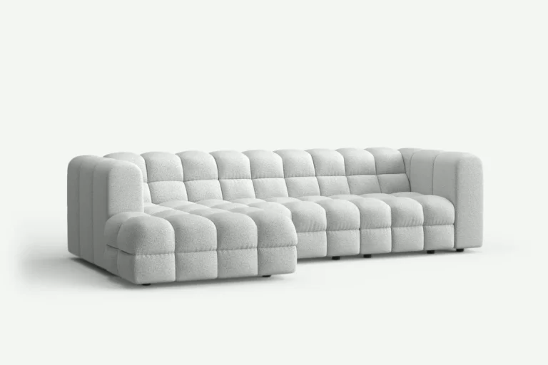 Story Big Modern Corner Sofa Light Grey Puente 80