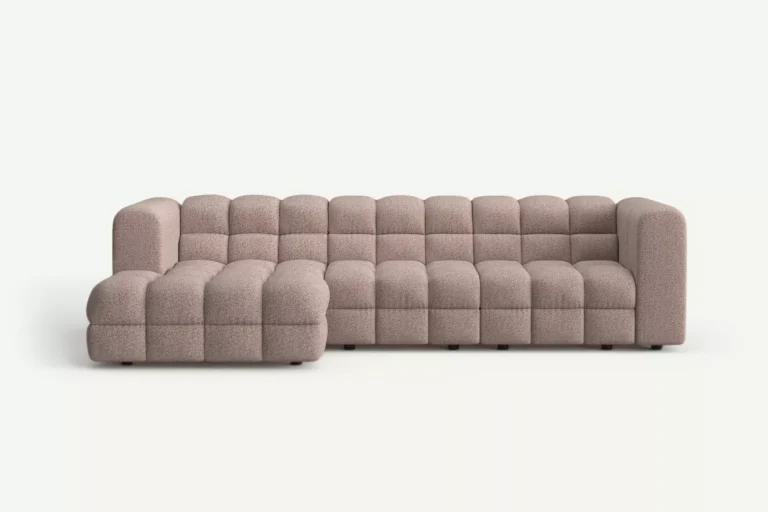 Story Big Modern Corner Sofa Left Pink Blush Puente 68