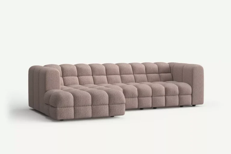 Story Big Modern Corner Sofa Pink Blush Puente 68