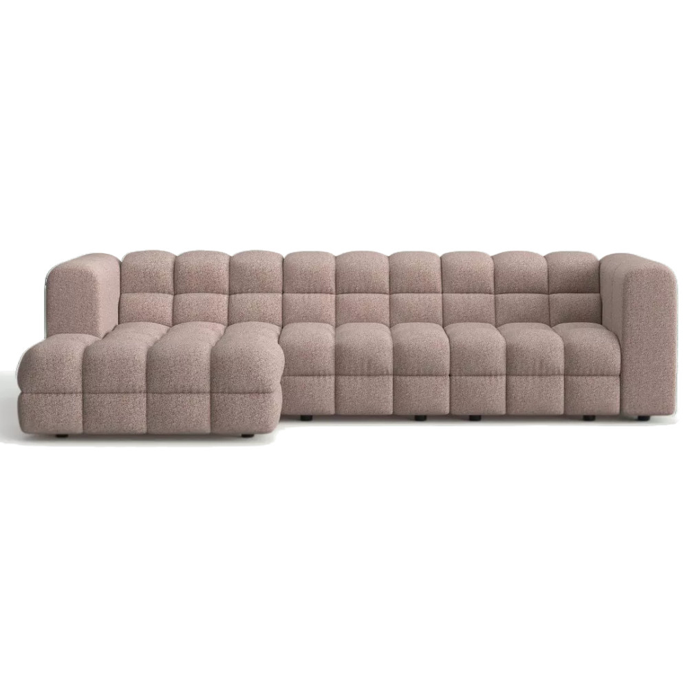Story Big Modern Corner Sofa Pink Blush Puente 68
