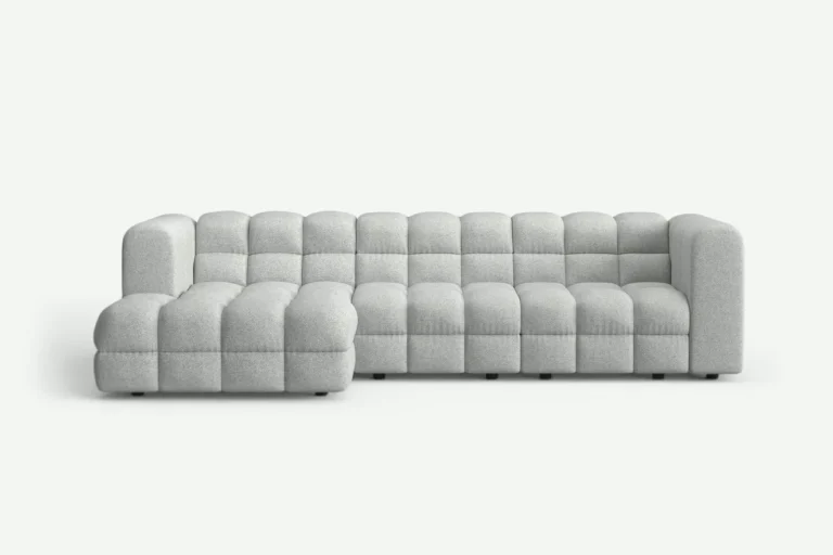 Story Big Modern Corner Sofa Left Sand Grey Raven 06