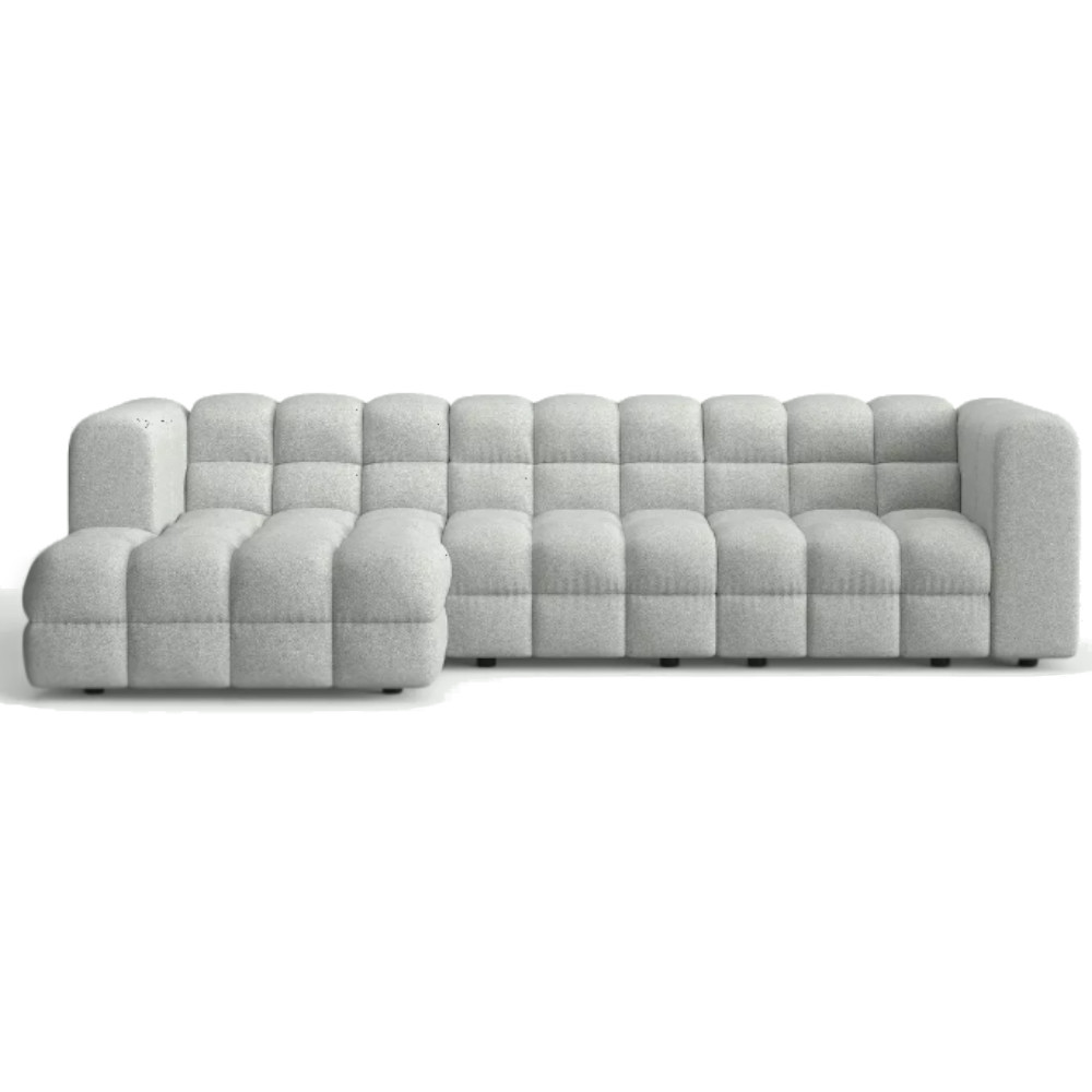 Story Big Modern Corner Sofa Sand Grey Raven 06