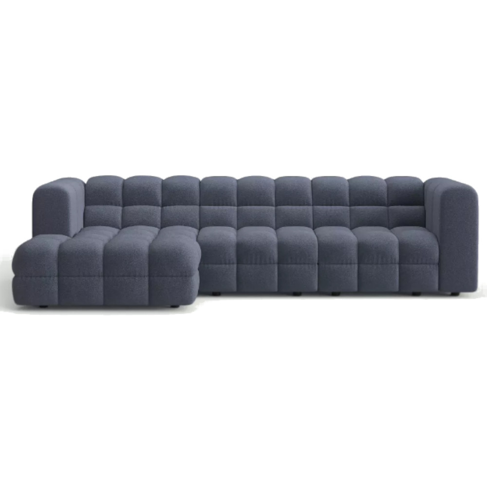 Story Big Modern Corner Sofa Steel Grey Raven 18