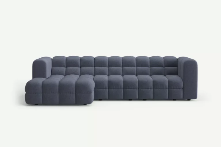 Story Big Modern Corner Sofa Left Steel Grey Raven 18