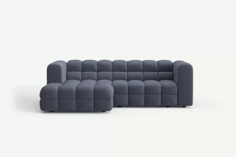 Story Modern Corner Sofa Left Grey Steel Raven 18